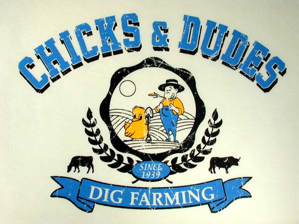 Chicks & Dudes T-Shirt Design D01079CHICKS