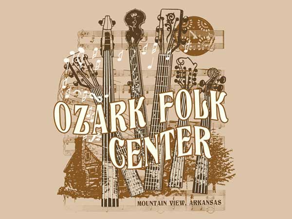 Ozark Folk Center Instrument Necks T-Shirt Design D01102OZRKFC