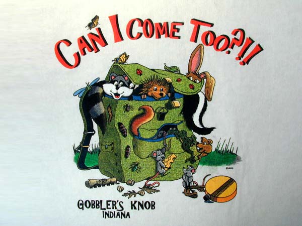 Animals In Backpack T-Shirt Design D01287NDPACK