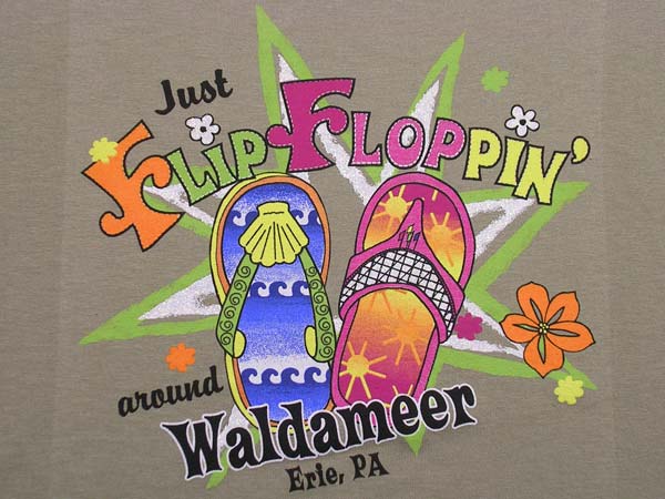 Just Flip Floppin Waldameer T-Shirt Design D01304WALDAM