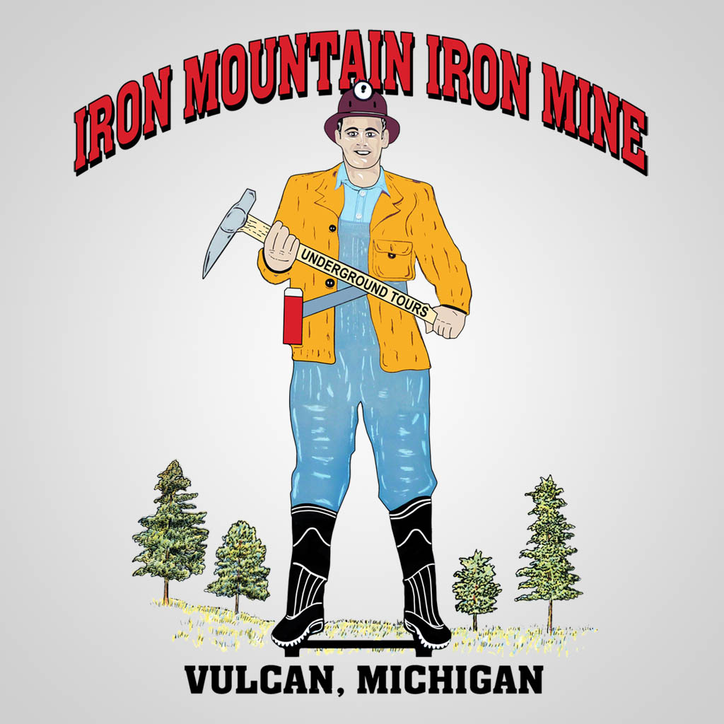Iron Mountain Iron Mine T-Shirt Design D01511IRONMT