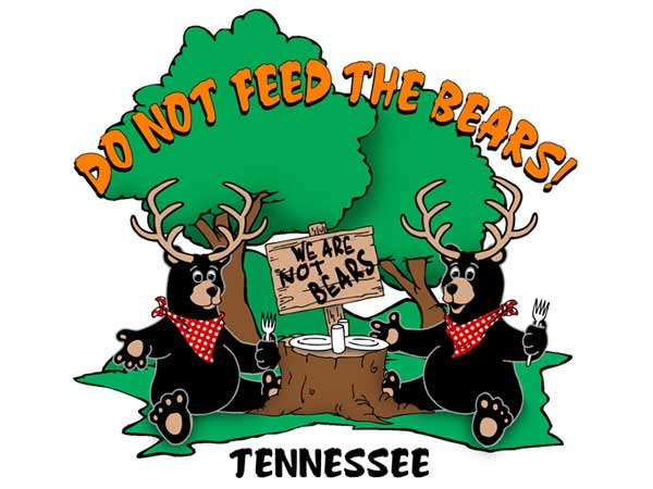 Do Not Feed The Bears Name Drop T-Shirt Design