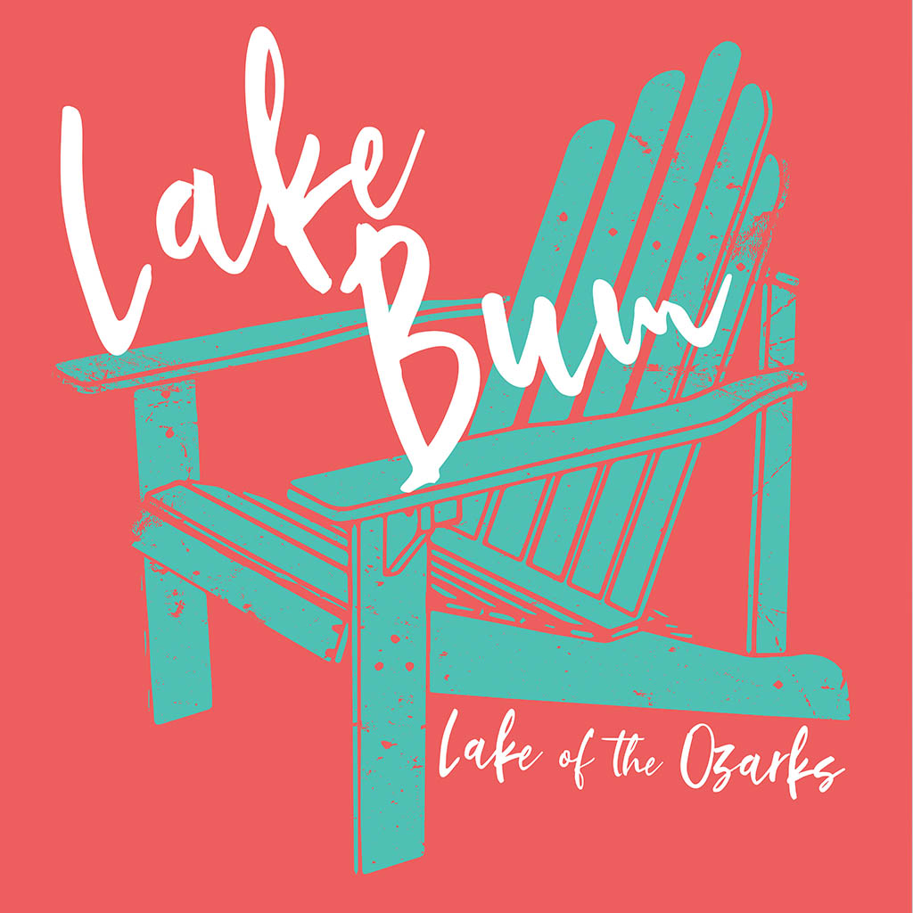 Lake Bum Adirondack Chair T-Shirt Design D02468LAKEOF