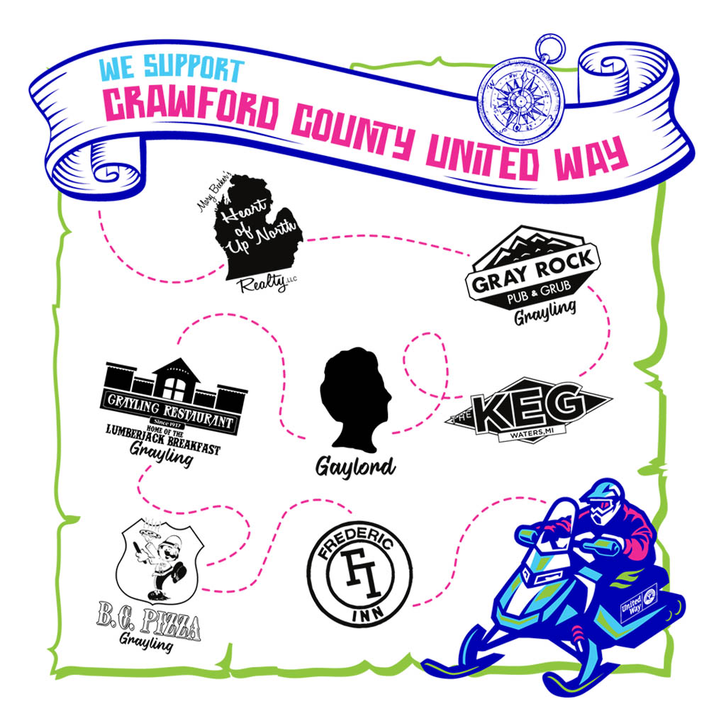 Snowmobile Fun Run Full Back T-Shirt Design