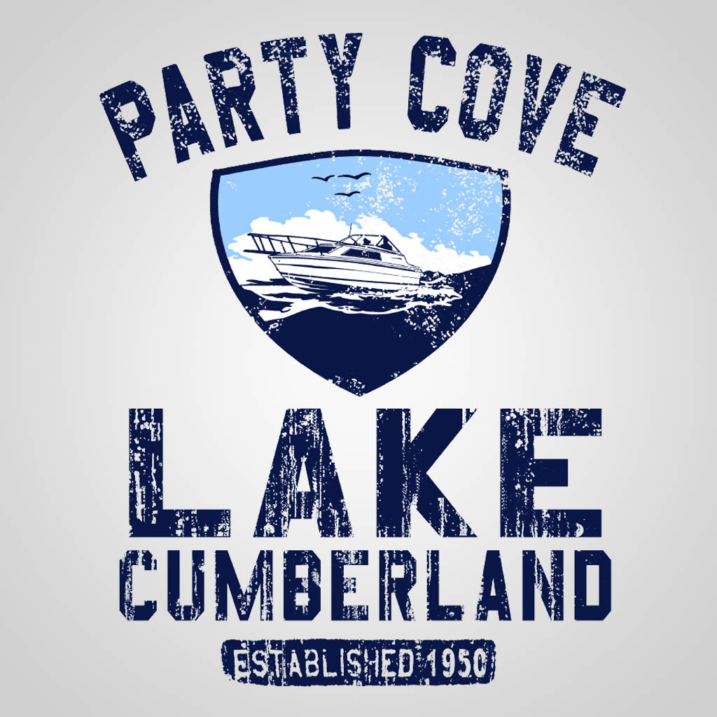 Party Cove Lake Cumberland Est 1950 T-Shirt Design D04237PRTYCV