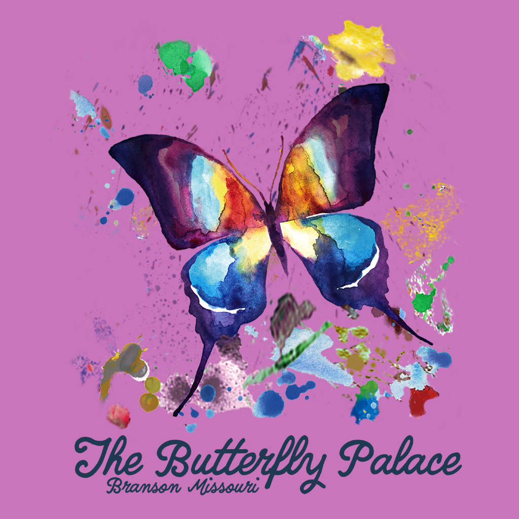Butterfly Palace Branson Missouri T-Shirt Design D04286BFLYPL