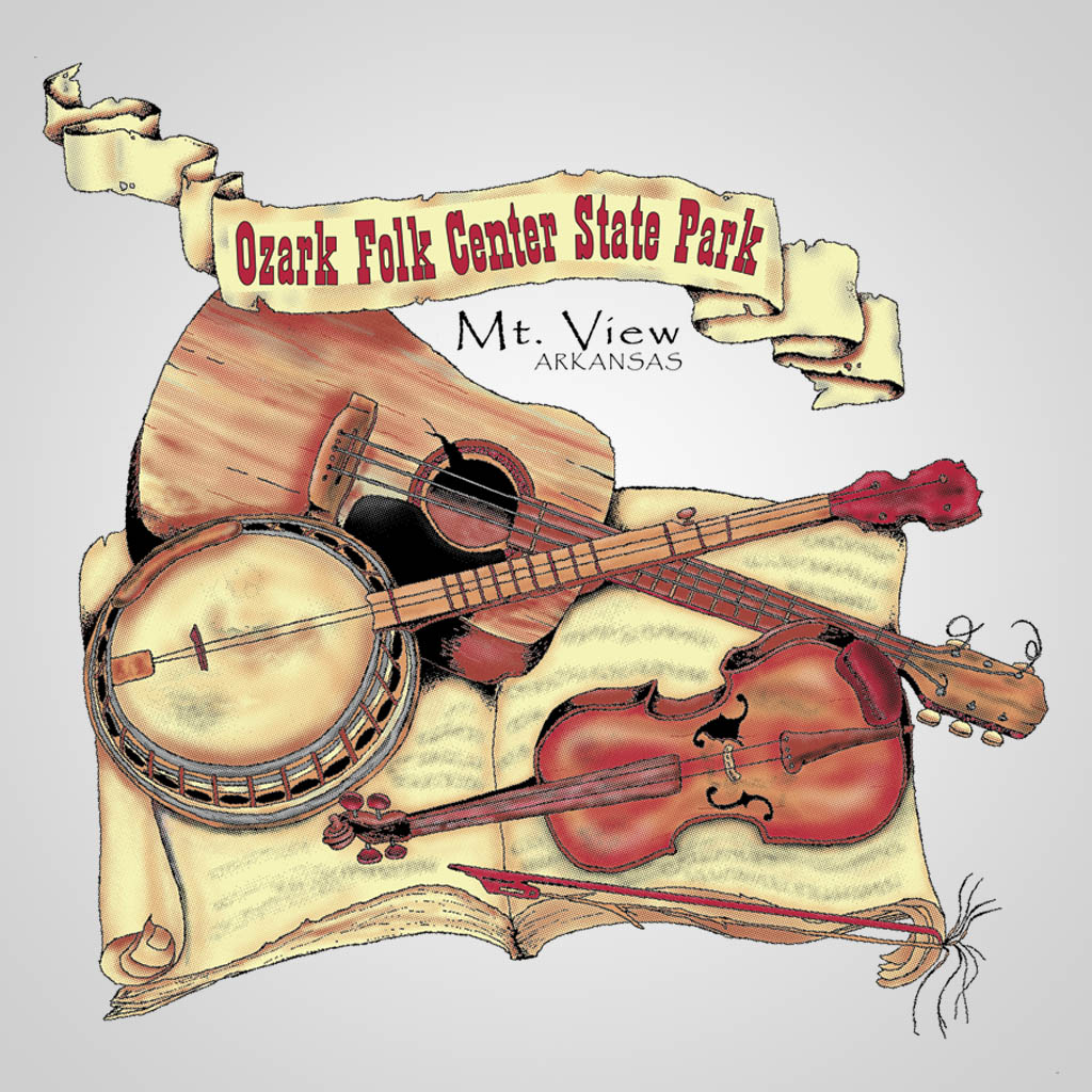 Ozark Folk Center State Park T-Shirt Design D04310OZRKFC