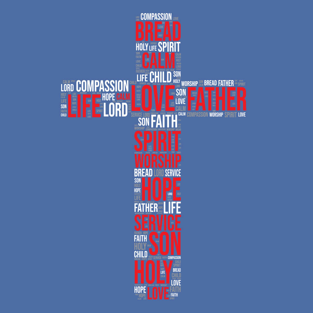 Cross With Words Branson Christian Church Full Back T-Shirt Design D04367BRCCFB