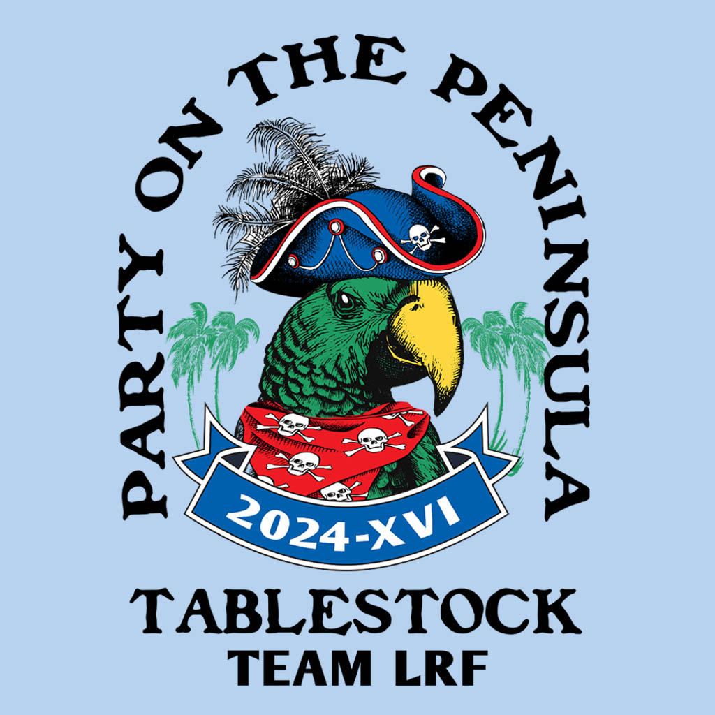 Party On The Peninsula Tablestock 2024 T-Shirt Design D04504TBLSTK