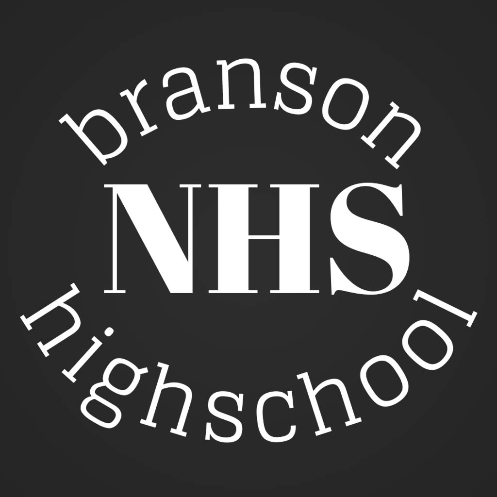 Branson High School NHS Left Chest T-Shirt Design D04572BHSLCH