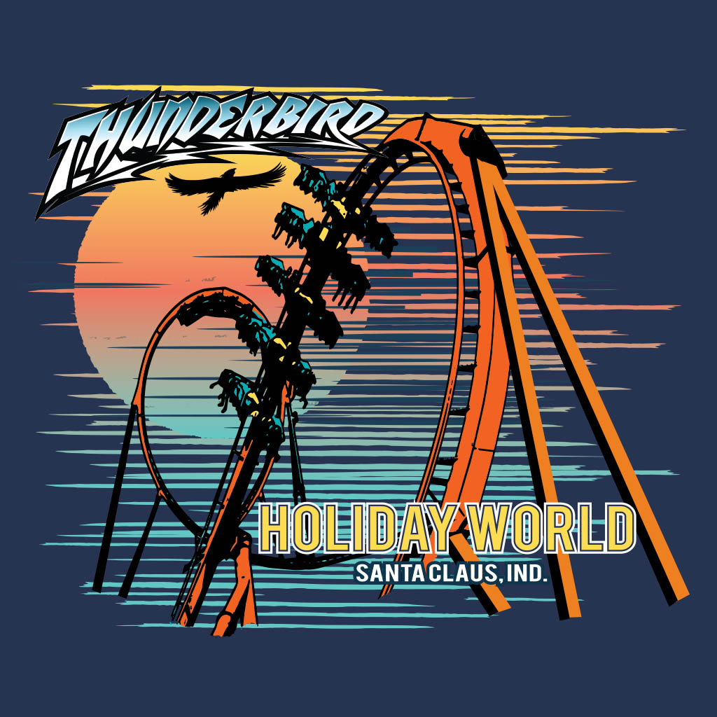 Thunderbird Sunset T-Shirt Design D04573THBIRD