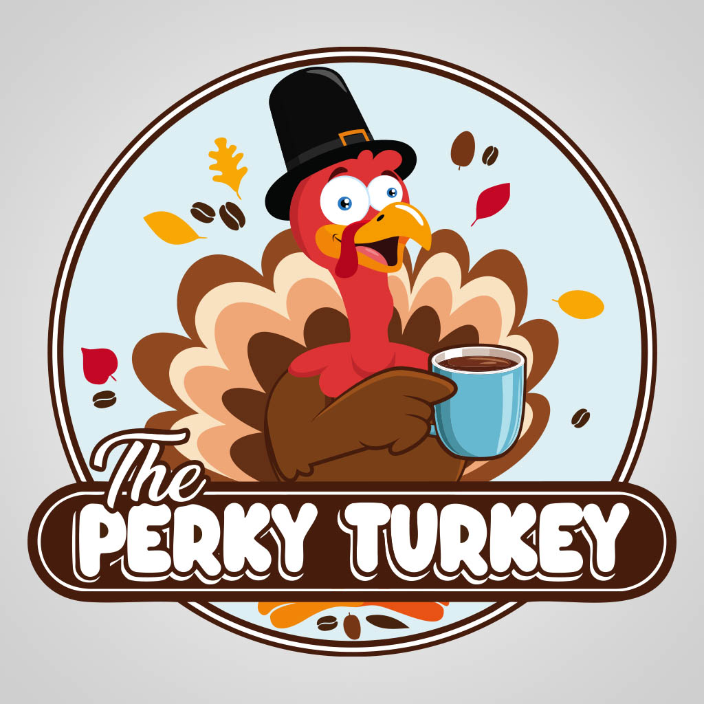 The Perky Turkey Left Chest T-Shirt Design D04593PKYTKY