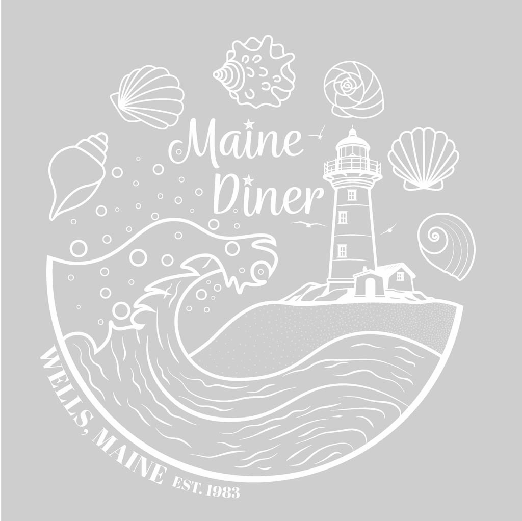 Maine Diner Est 1983 T-Shirt Design D04695MAINED