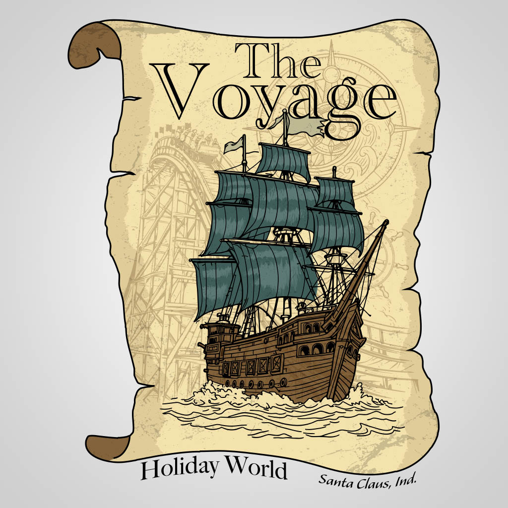 Voyager Map HW T-Shirt Design D04747VYMPHW
