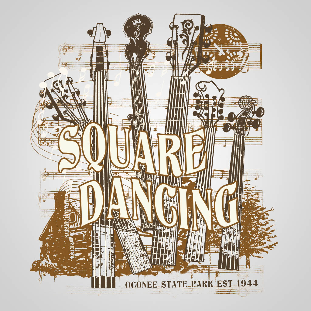 Square Dancing Roots Run Deep T-Shirt Design D04778SQDNCE