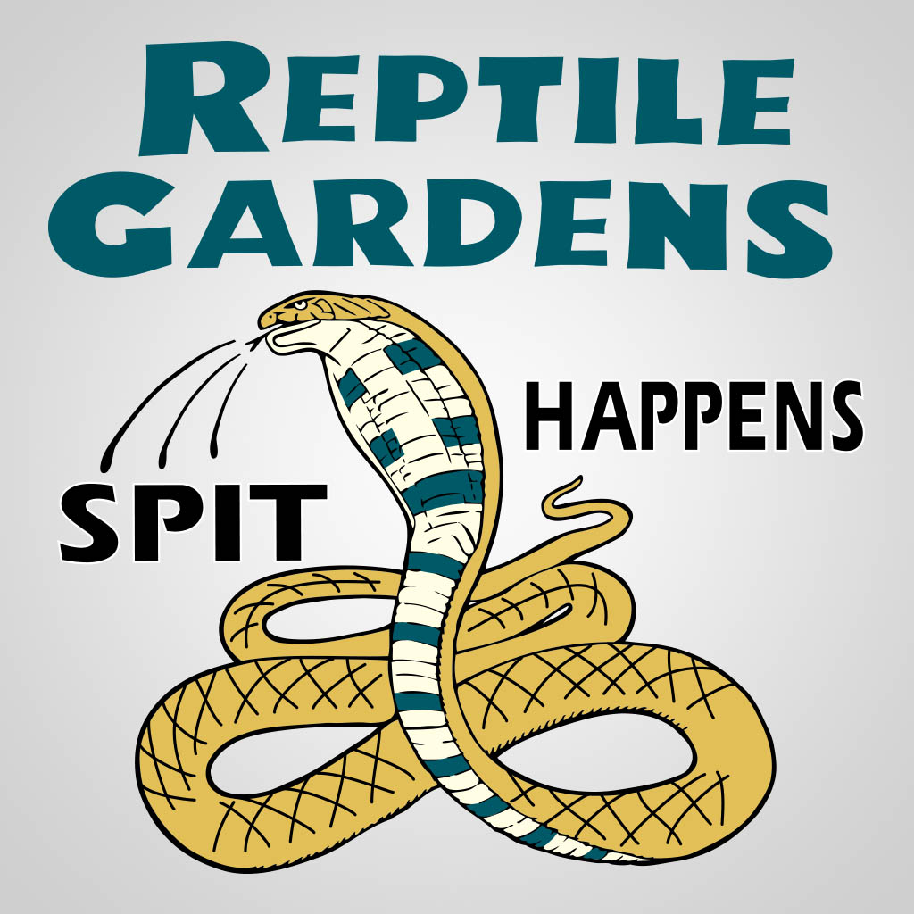 Reptile Gardens Spit Happens Multi-Color Pad Print Design GMC01045