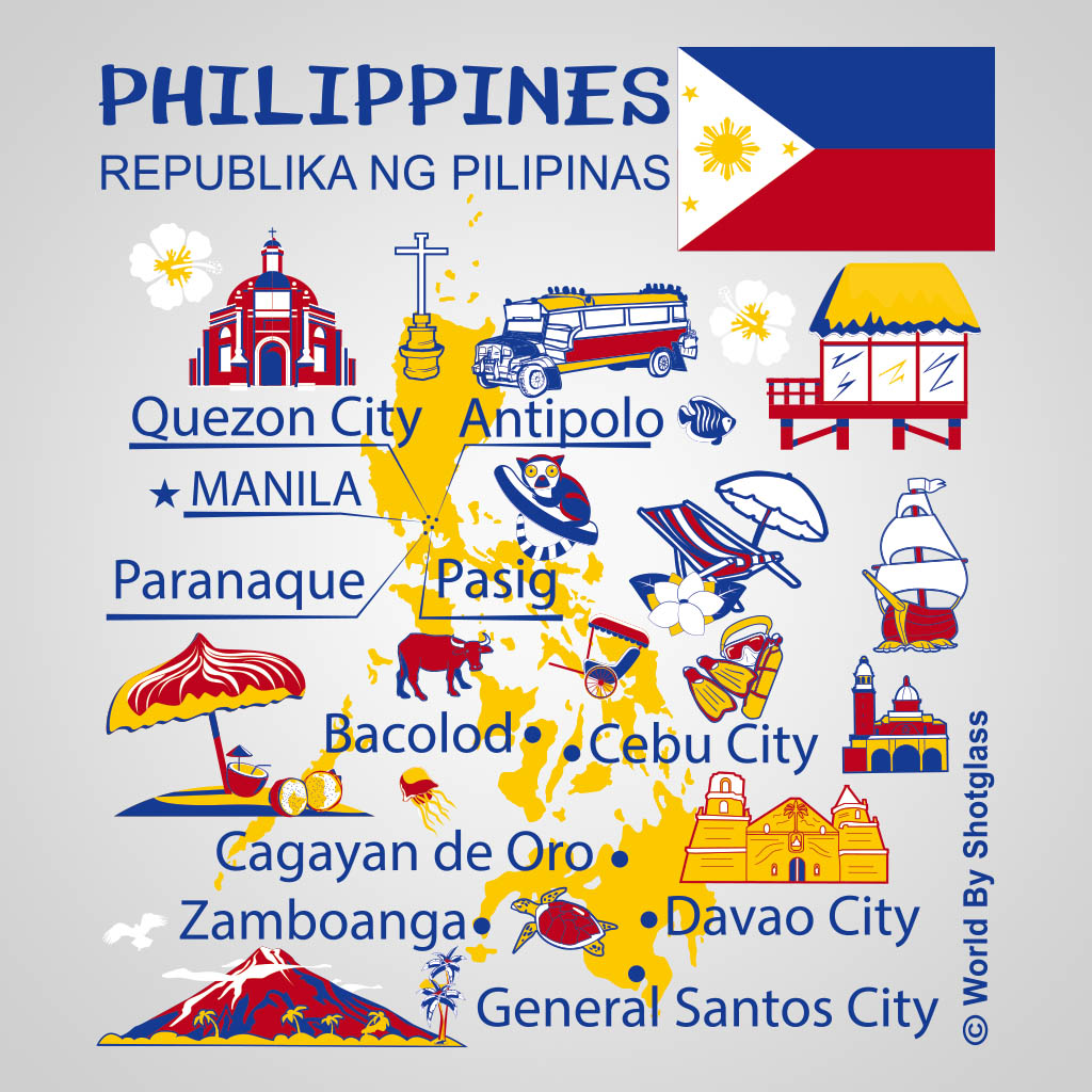 Philippines Map GMC Design GMC01082