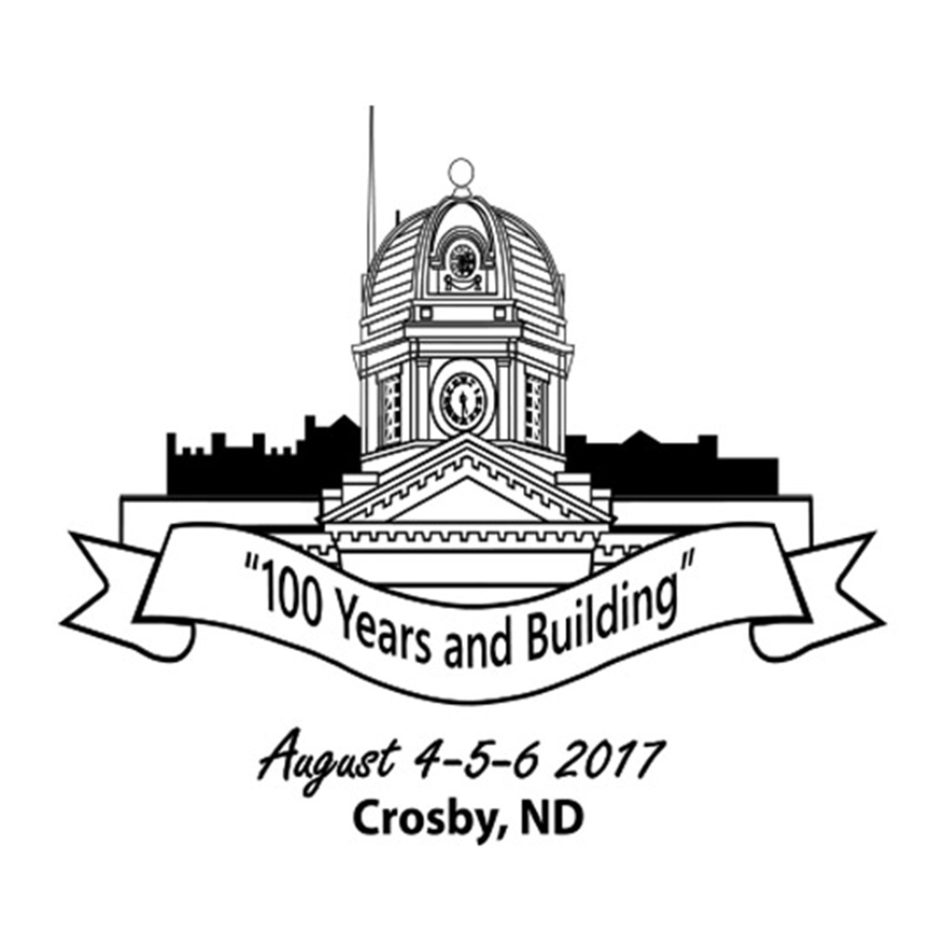 Courthouse " 100 Years and Building"  Crosby, ND GPC Design GPC13898
