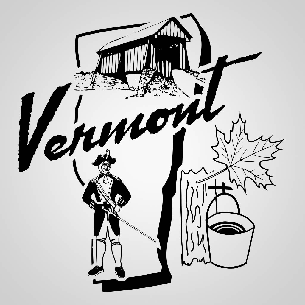 Vermont State Map GPC Design GPC14175