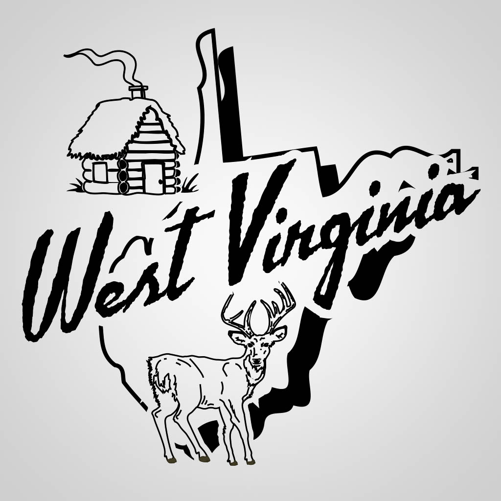 West Virginia State Map GPC Design GPC14178
