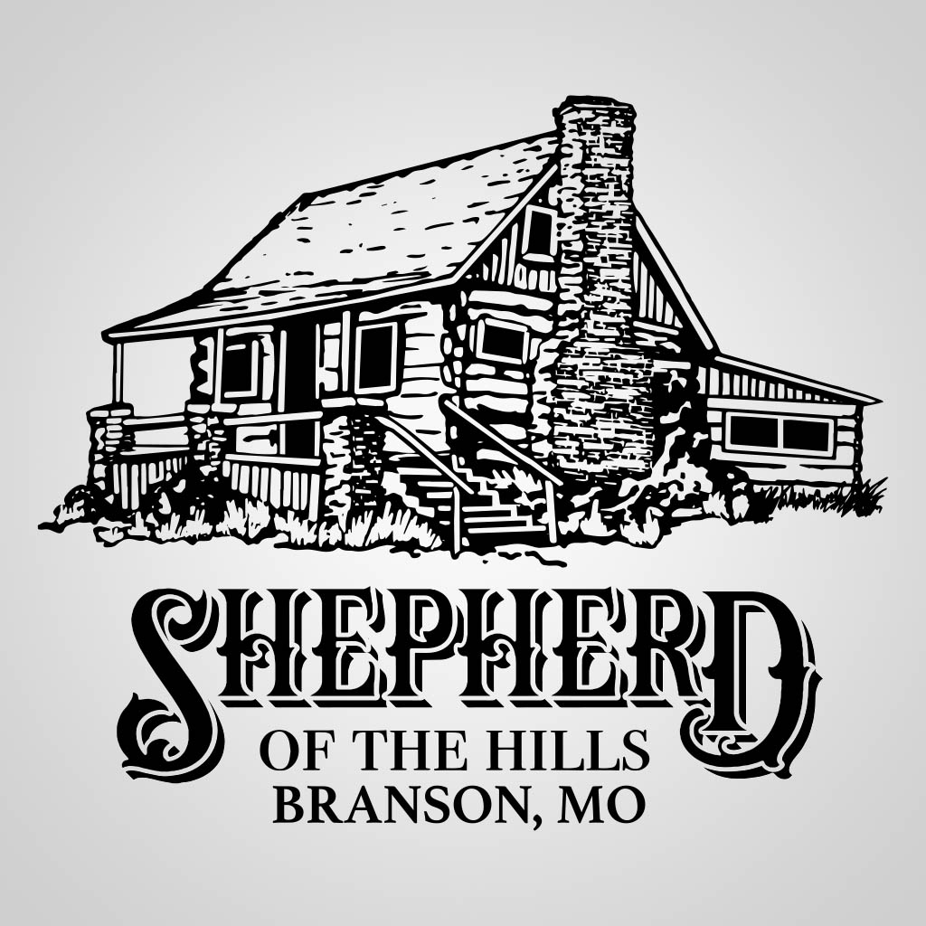 Shepherd of the Hills Old Matt's Cabin One Color Pad Print Design GPC14225