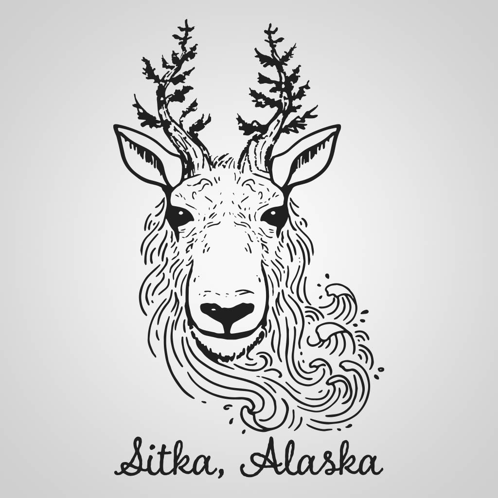 Sitka Alaska Goat Logo GPC Design GPC17489