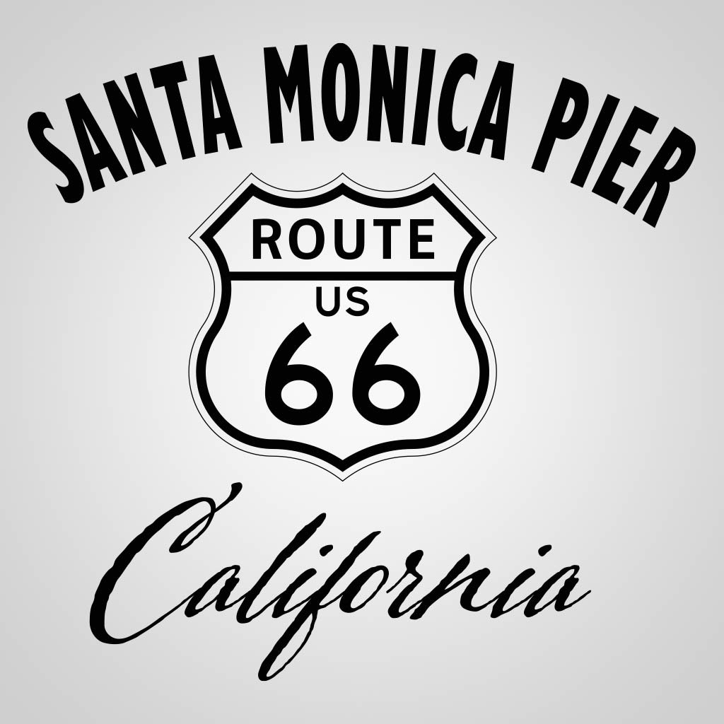 Santa Monica Pier Seal RTE 66 GPC Design