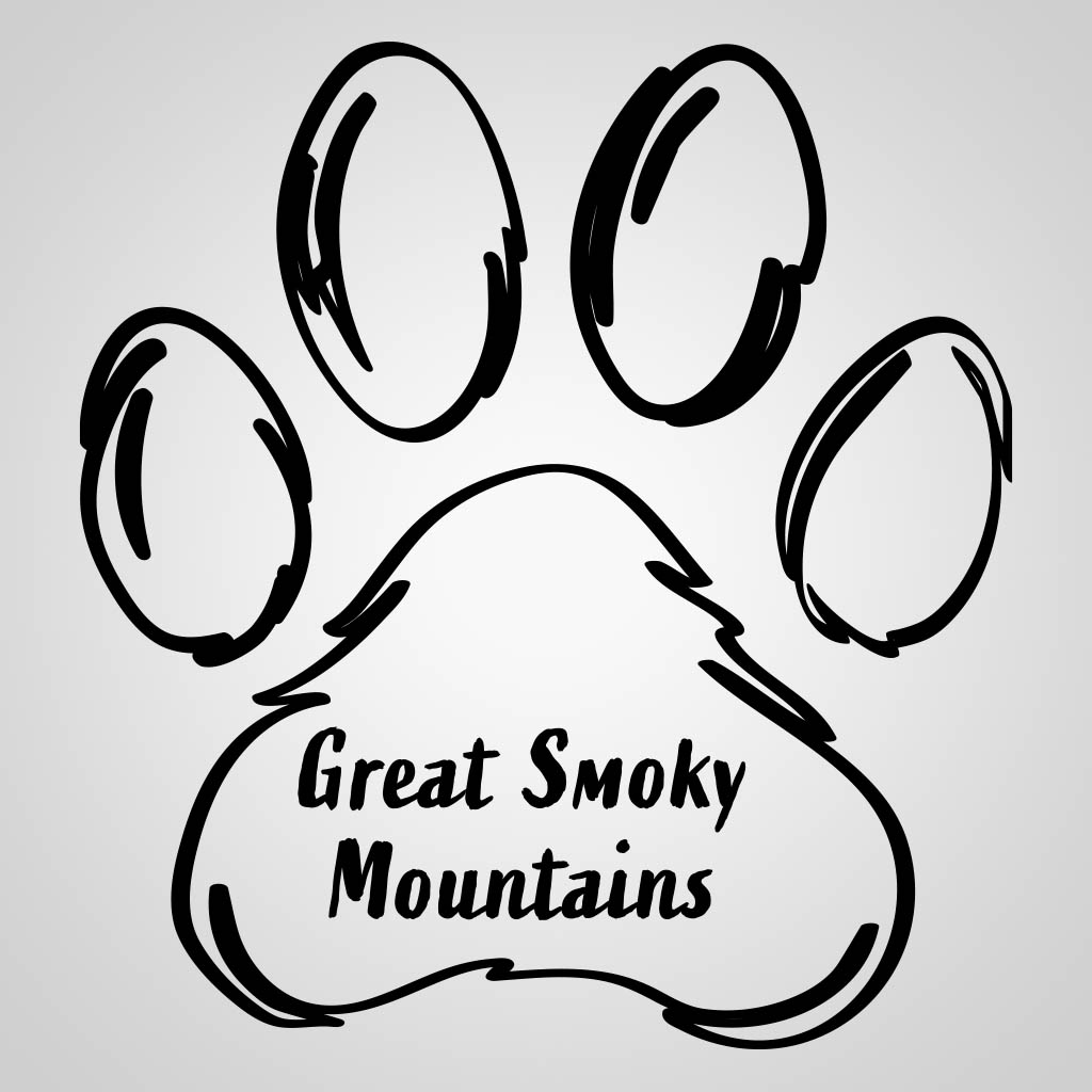 Dog Paw With Great Smoky Mountians GPC Design GPC17764