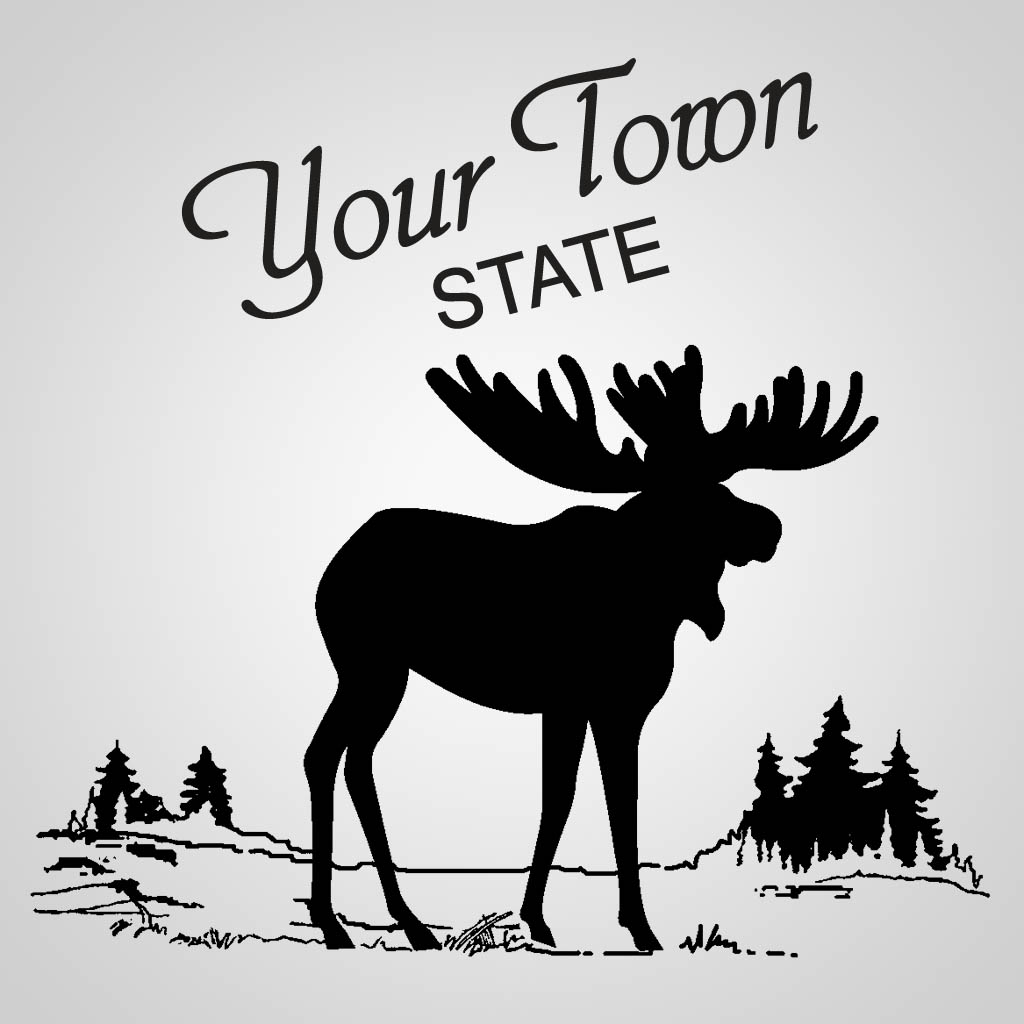 Moose Silhouette GPX Design GPX01030