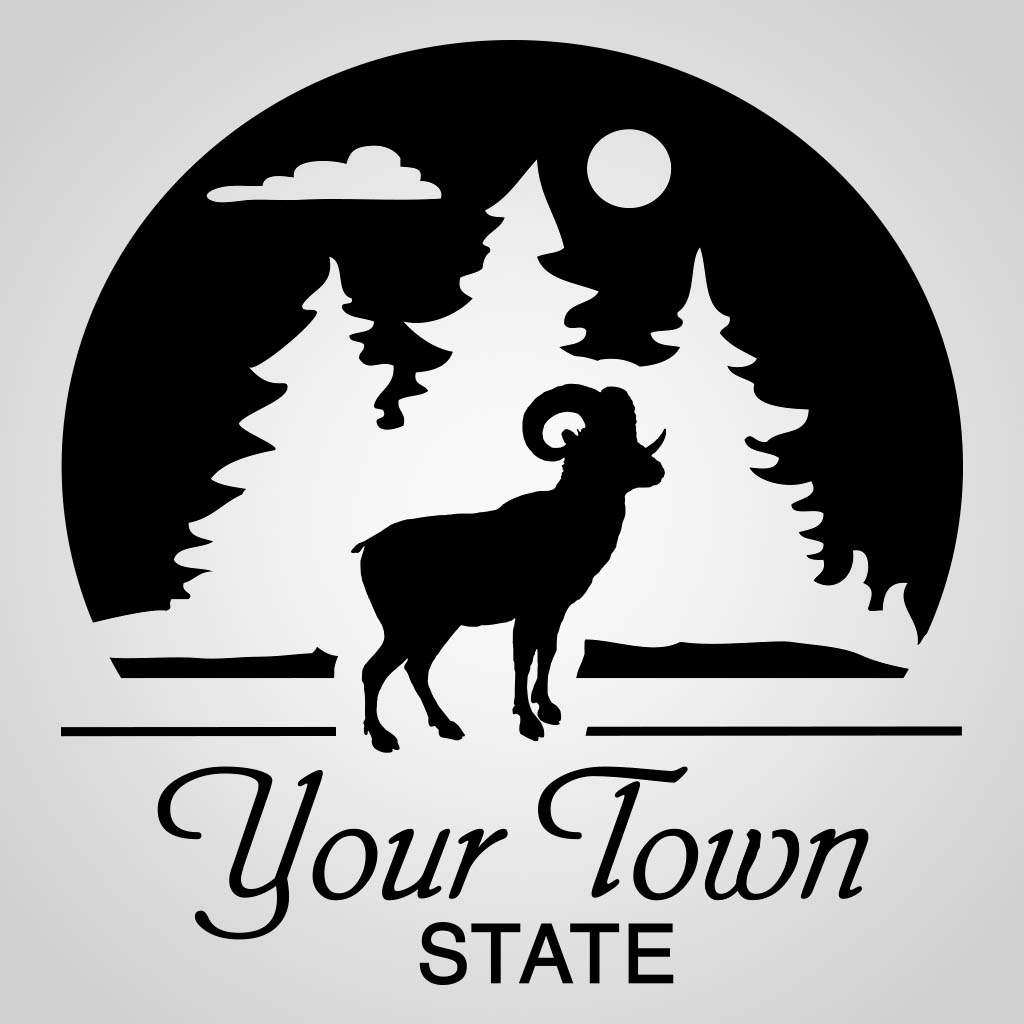 Big Horn Sheep In Arch GPX Design