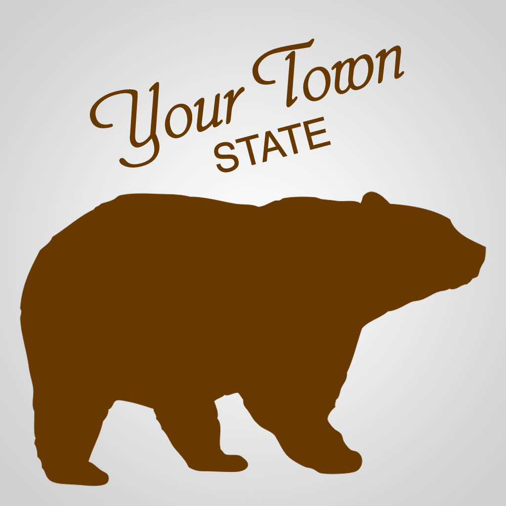 Black Bear Silhouette GPX Design