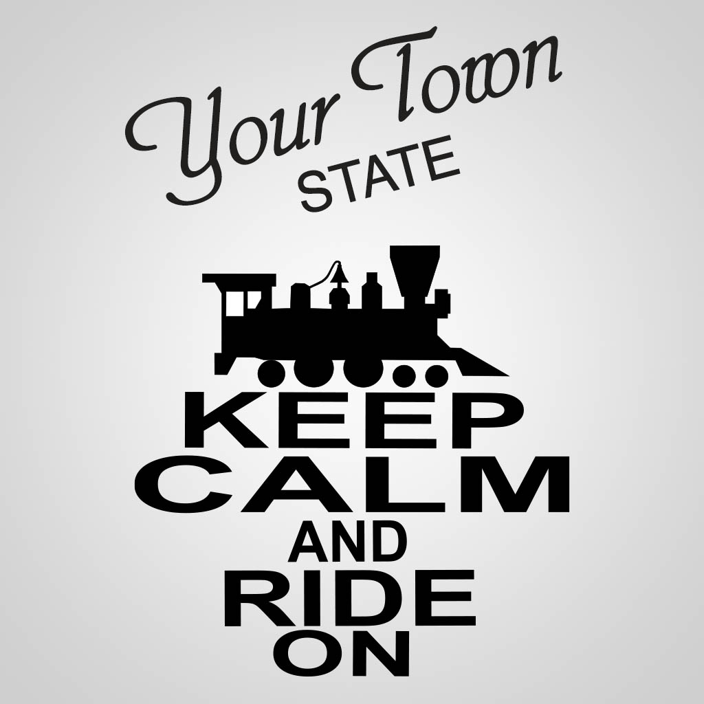 Keep Calm And Ride On With Name Drop GPX Design GPX01498