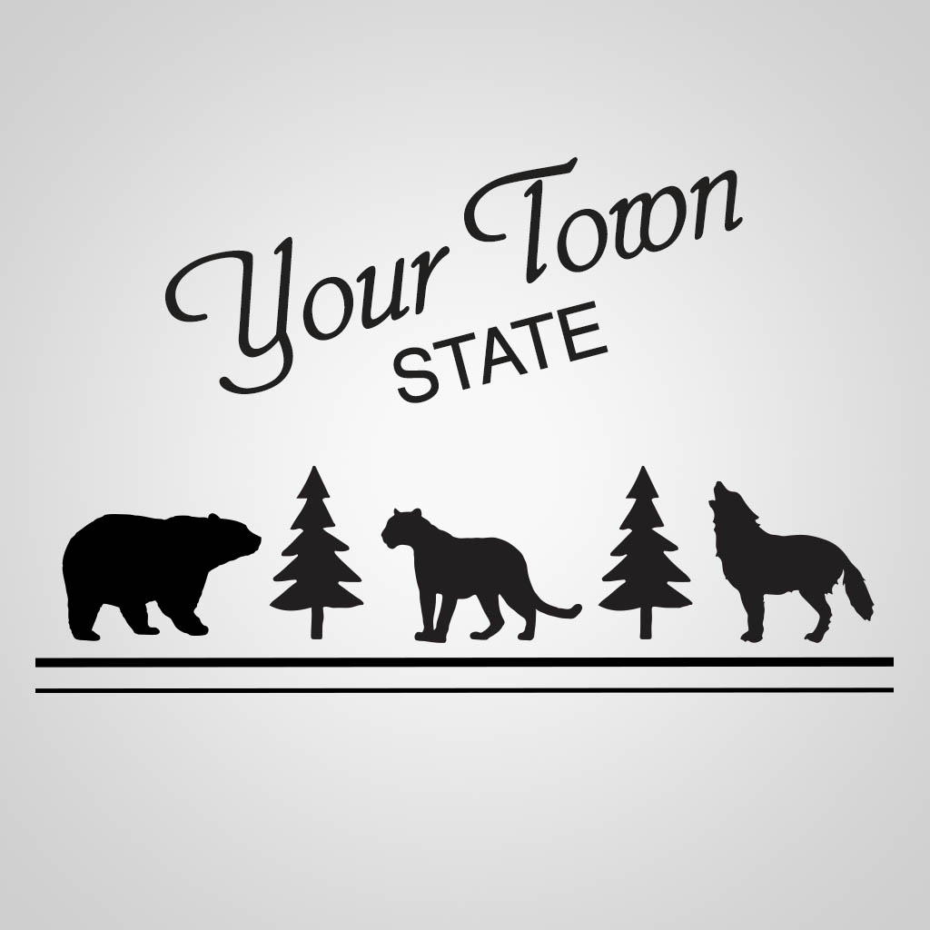 Bear Mountain Lion Wolf GPX Design GPX01594