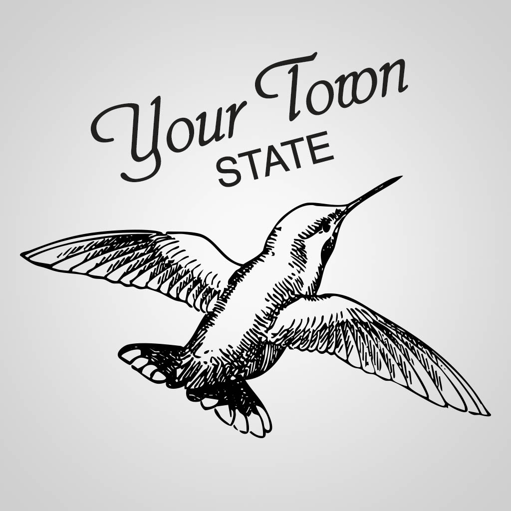 Hummingbird With Name Drop GPX Design