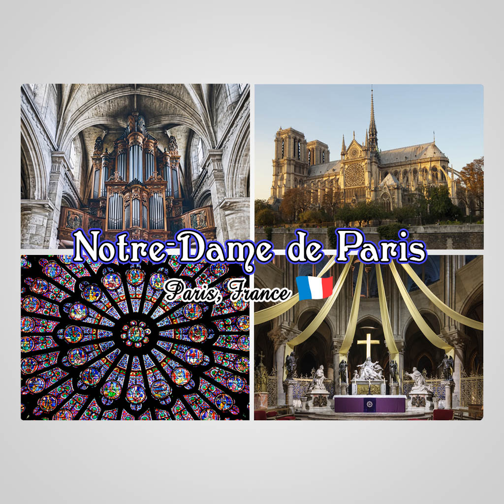 Notre Dame Cathedral Collage JMC Design JMC00250