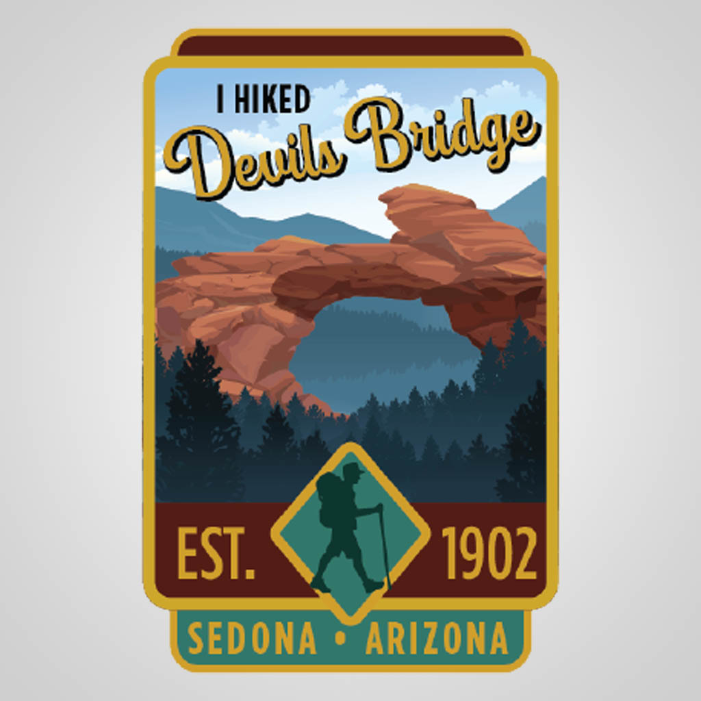 I Hiked Devils Bridge JMC Retro Design JMC00483