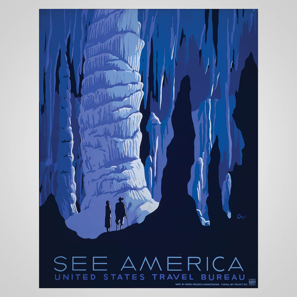 See America Cave Poster JMS Design JMS00201