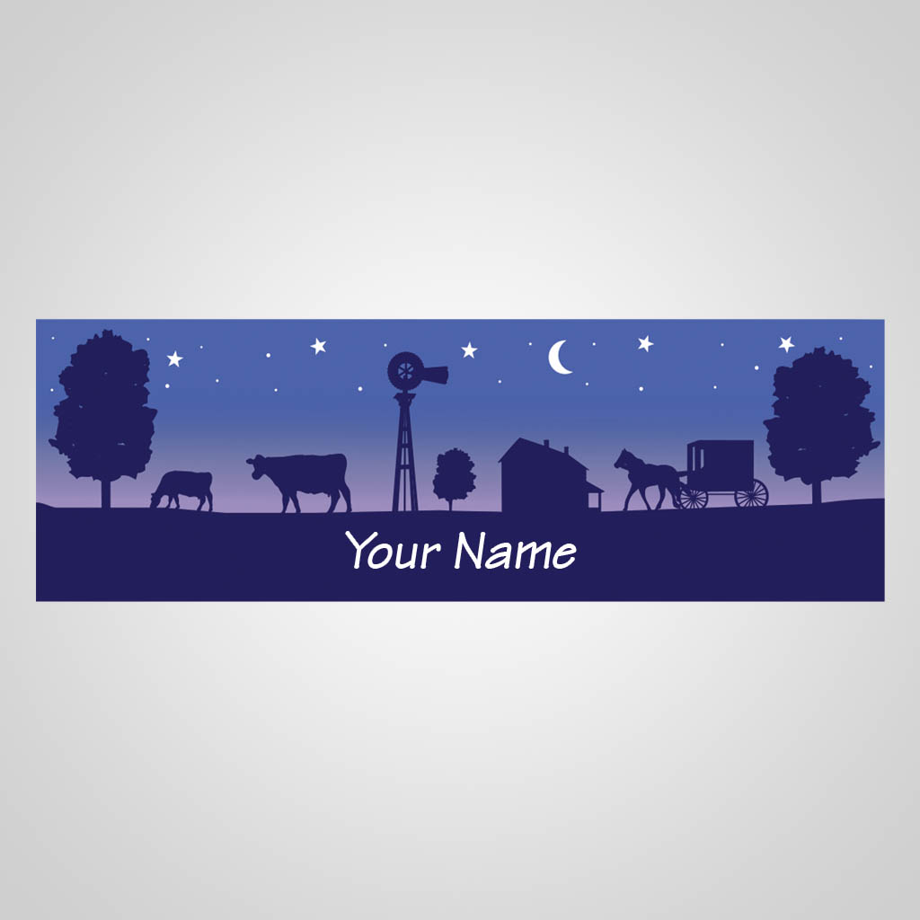 Amish Night Scene Panorama JMS Design JMS00458