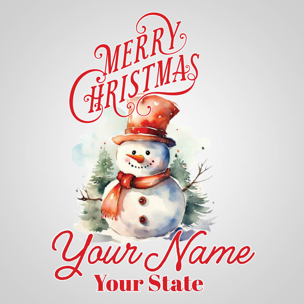 Merry Christmas With Snowman JMC Design JMS00489