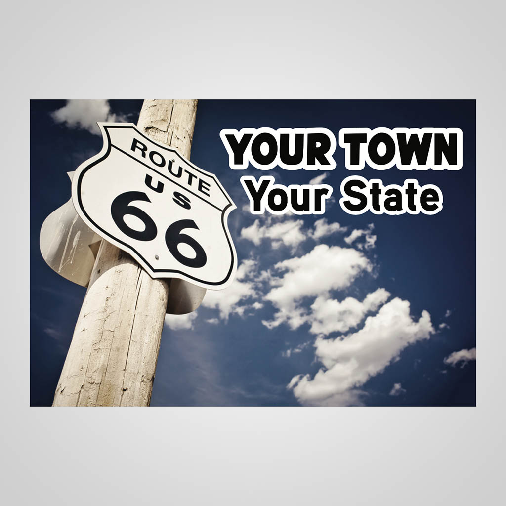 Route 66 Sign Name Drop UMC Design