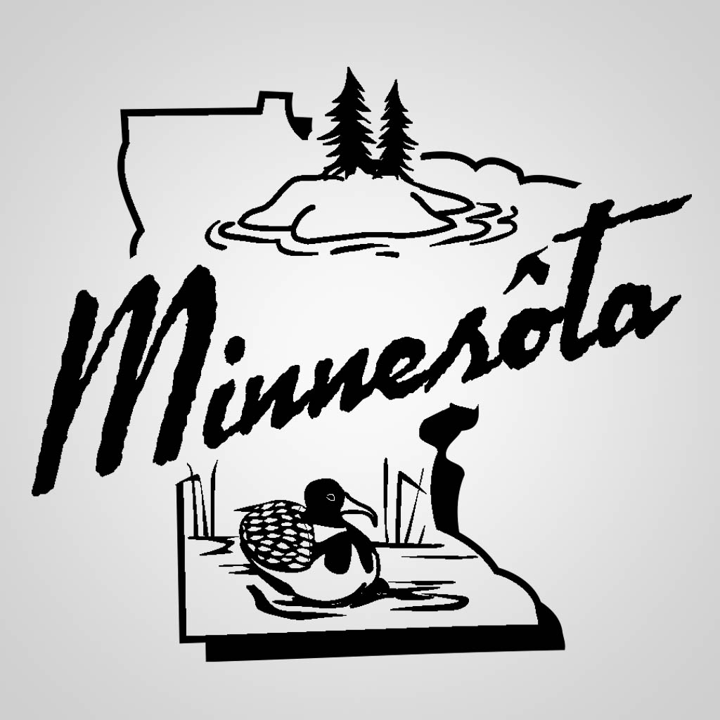 Minnesota State Map JPC Design JPC00578