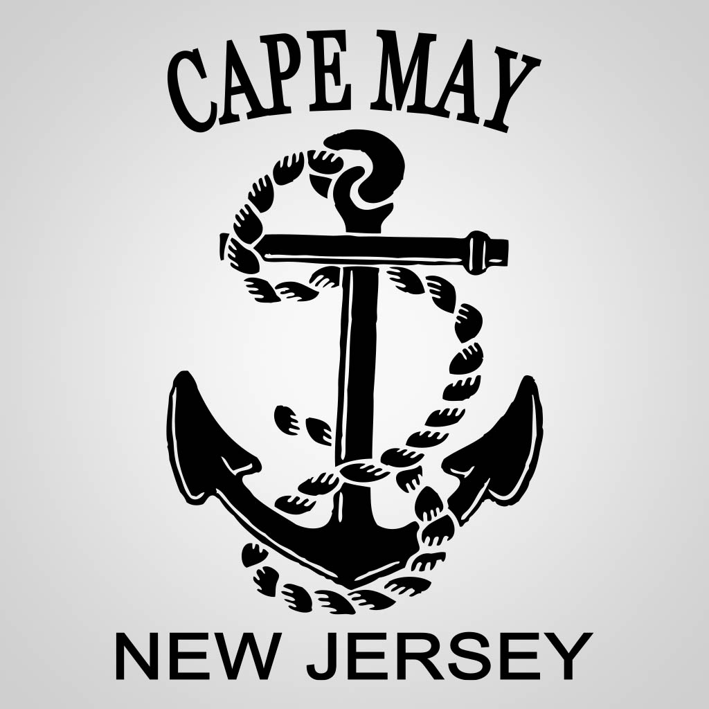 Anchor Rope with Cape May New Jersey JPC Design JPC00744
