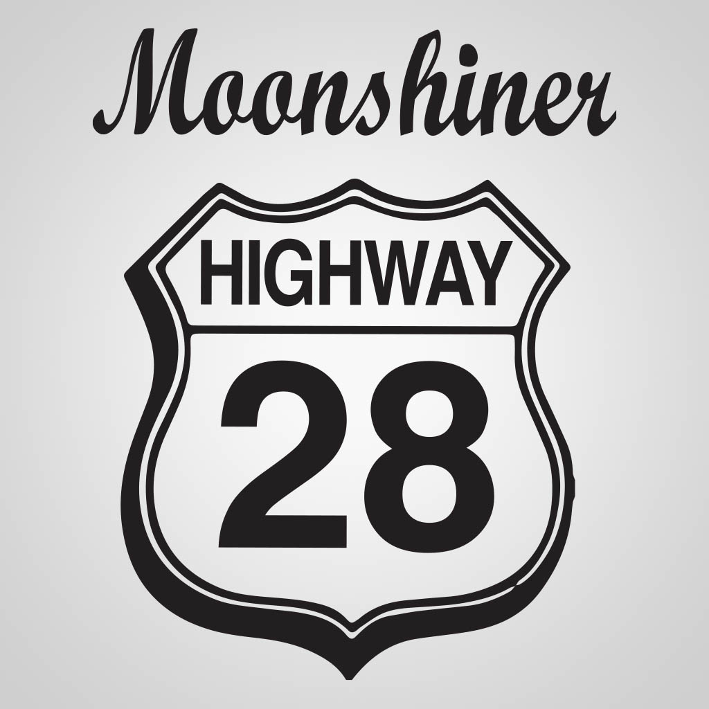 Moonshiner HWY 28 Sign JPS Design