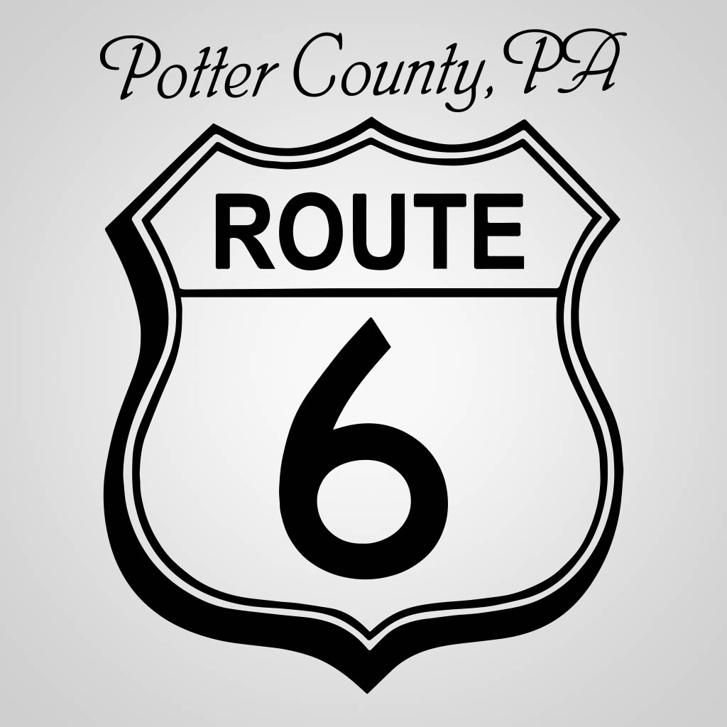 Route 6 Sign Potter County JPC Design JPC01003