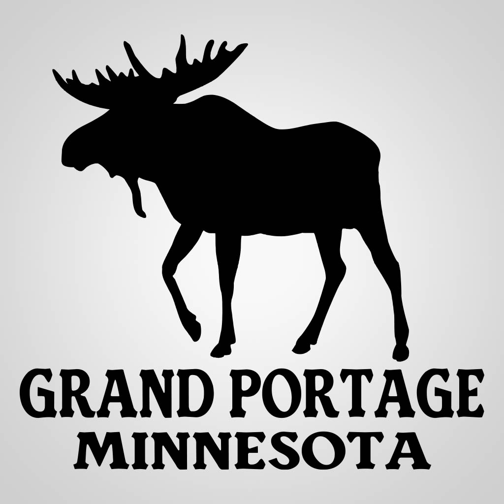 Walking Moose With Grand Portage MN JPC Design JPC01086