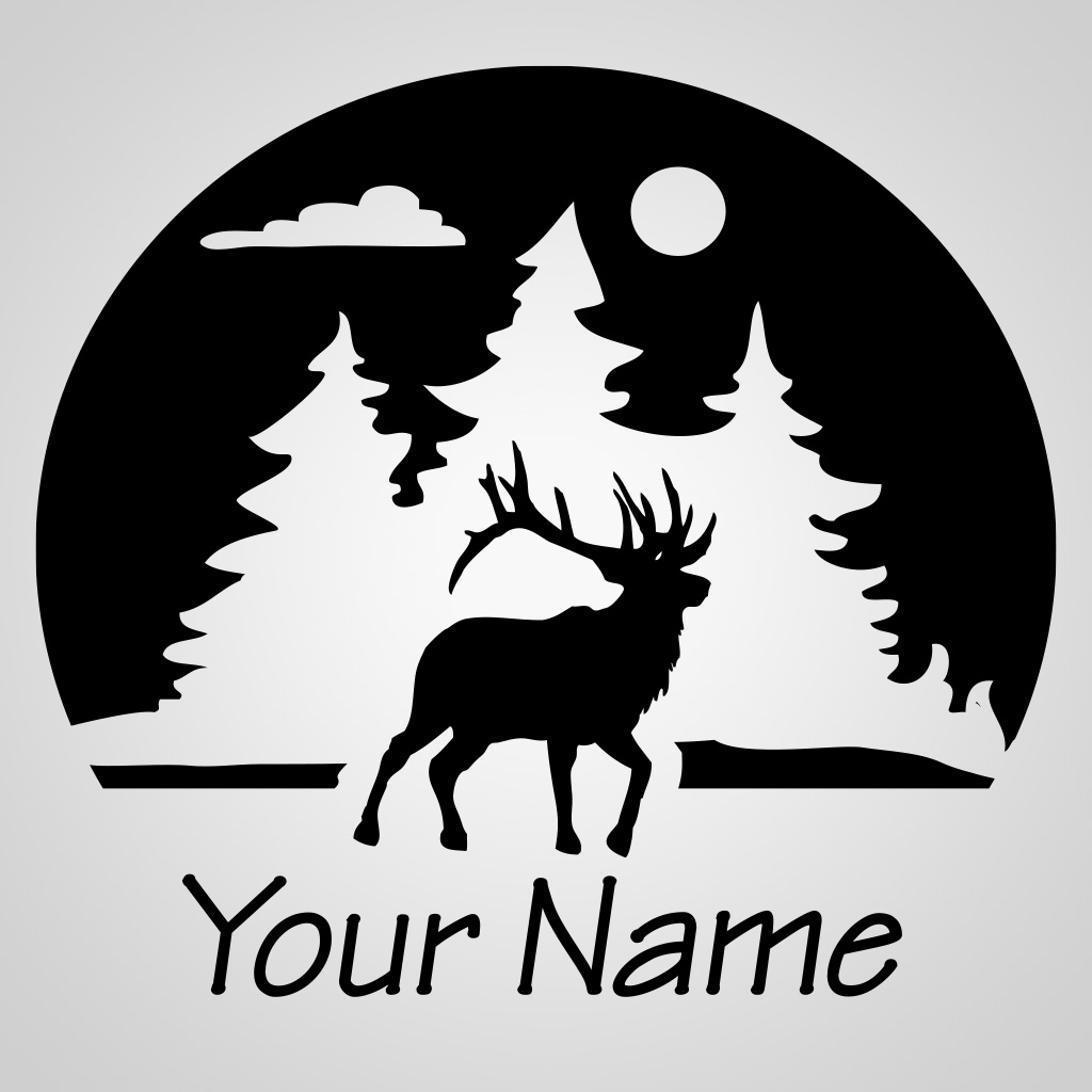 Elk In Arch JPS Design JPS00068