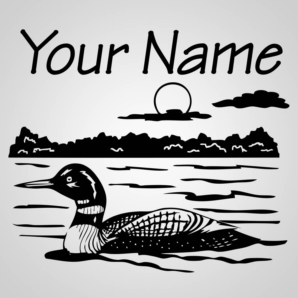 Loon On Lake JPS Design JPS00069