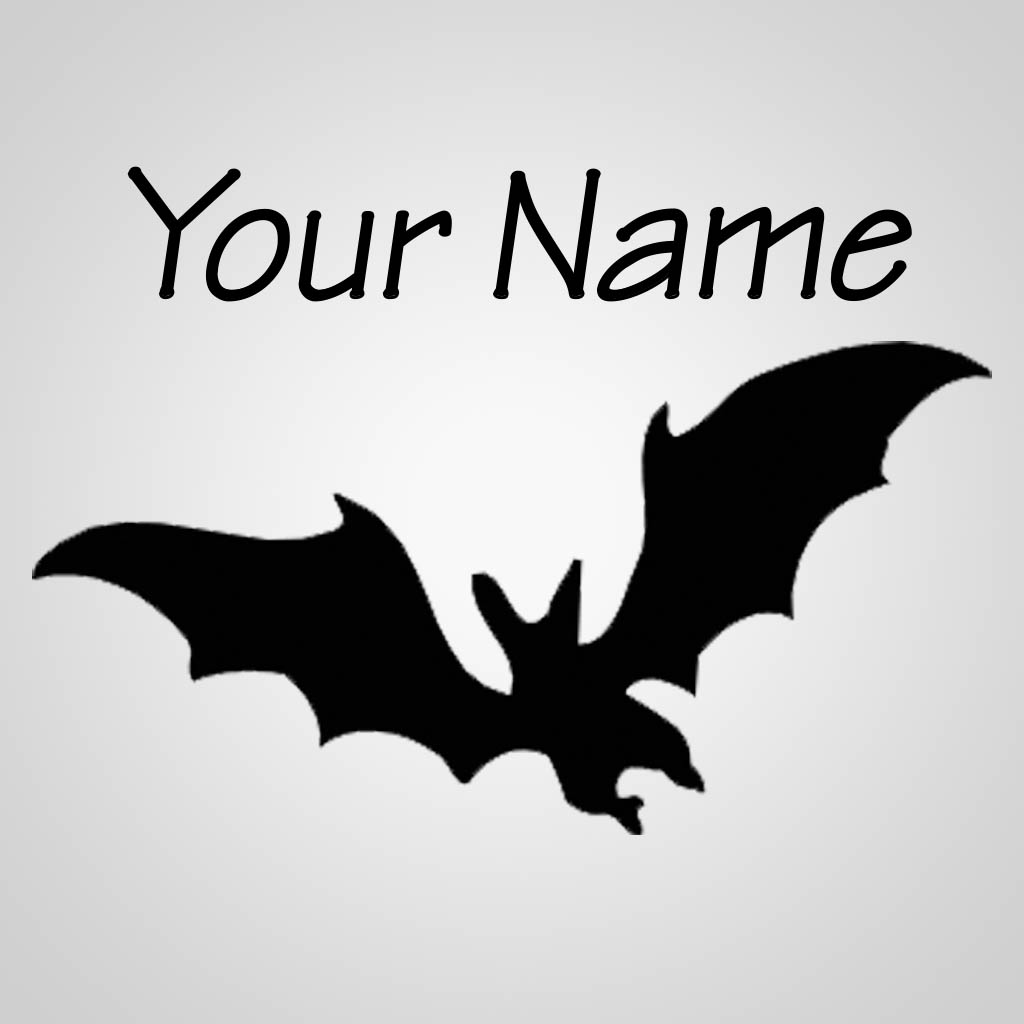 Single Bat Silhouette JPS Design JPS00095