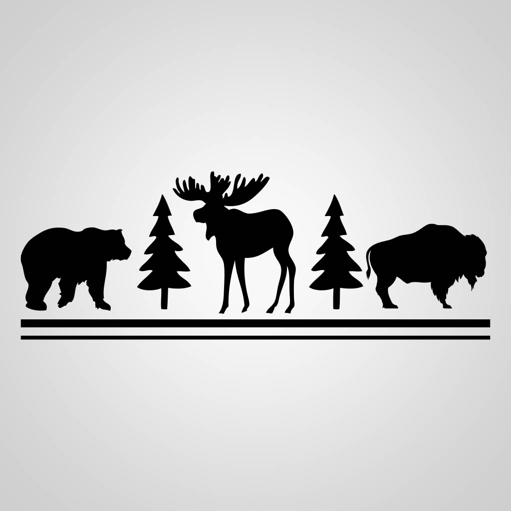 Bear Tree Moose Buffalo JPS Design JPS00199
