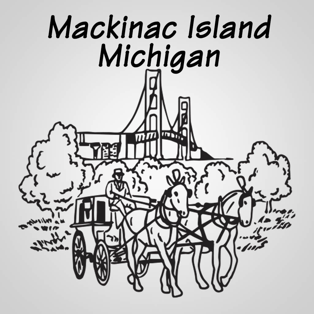 Carriage & Mackinac Bridge JPS Design JPS00213